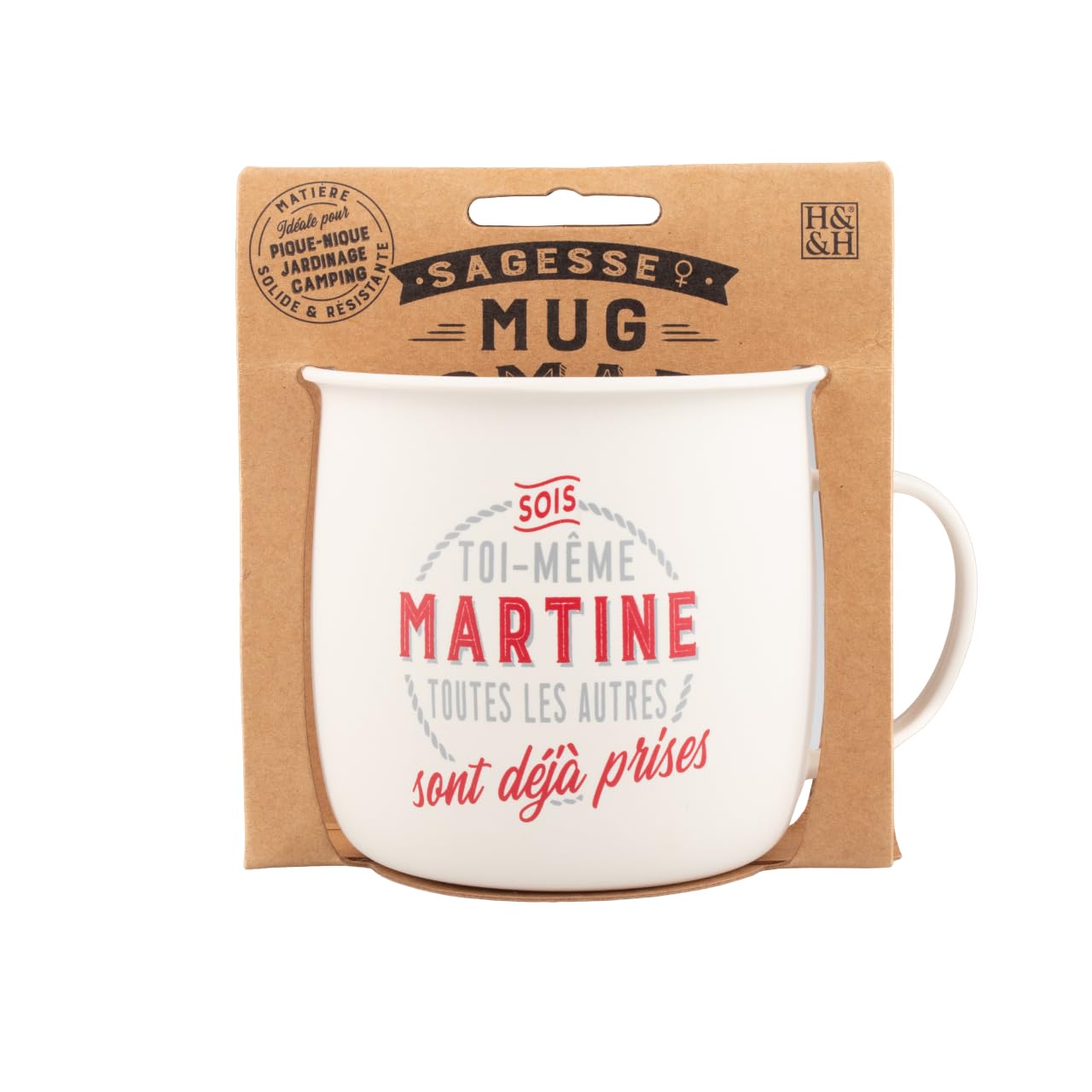 MUG NOMADE - Personalised Martine Tea and Coffee Mug - Gift for Women, Pastel Colors.