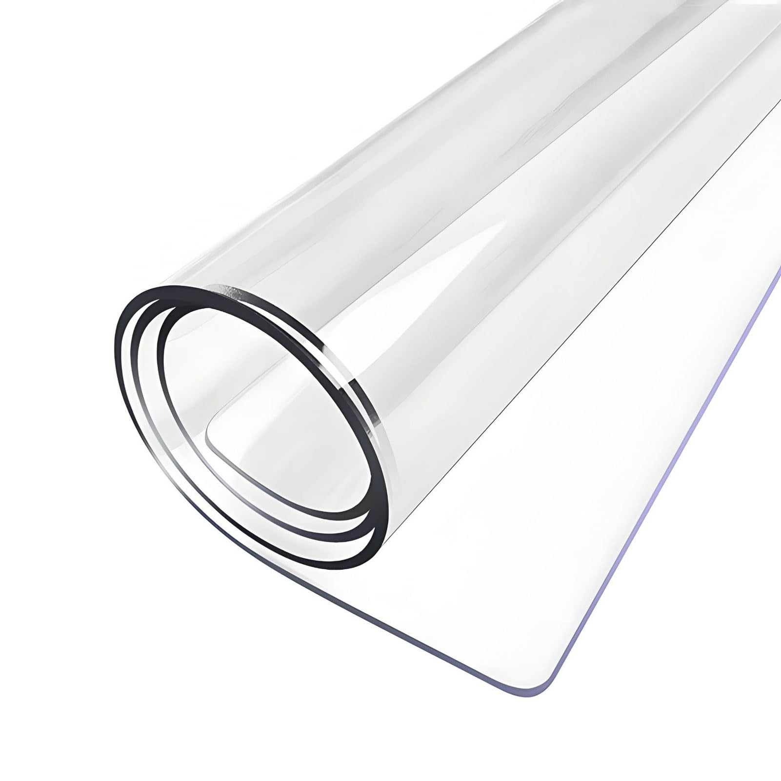 Protector Transparent ， Clear PVC Vinyl Rectangle Tablecloth Protector Transparent Multiple Sizes(70 x 130 cm)