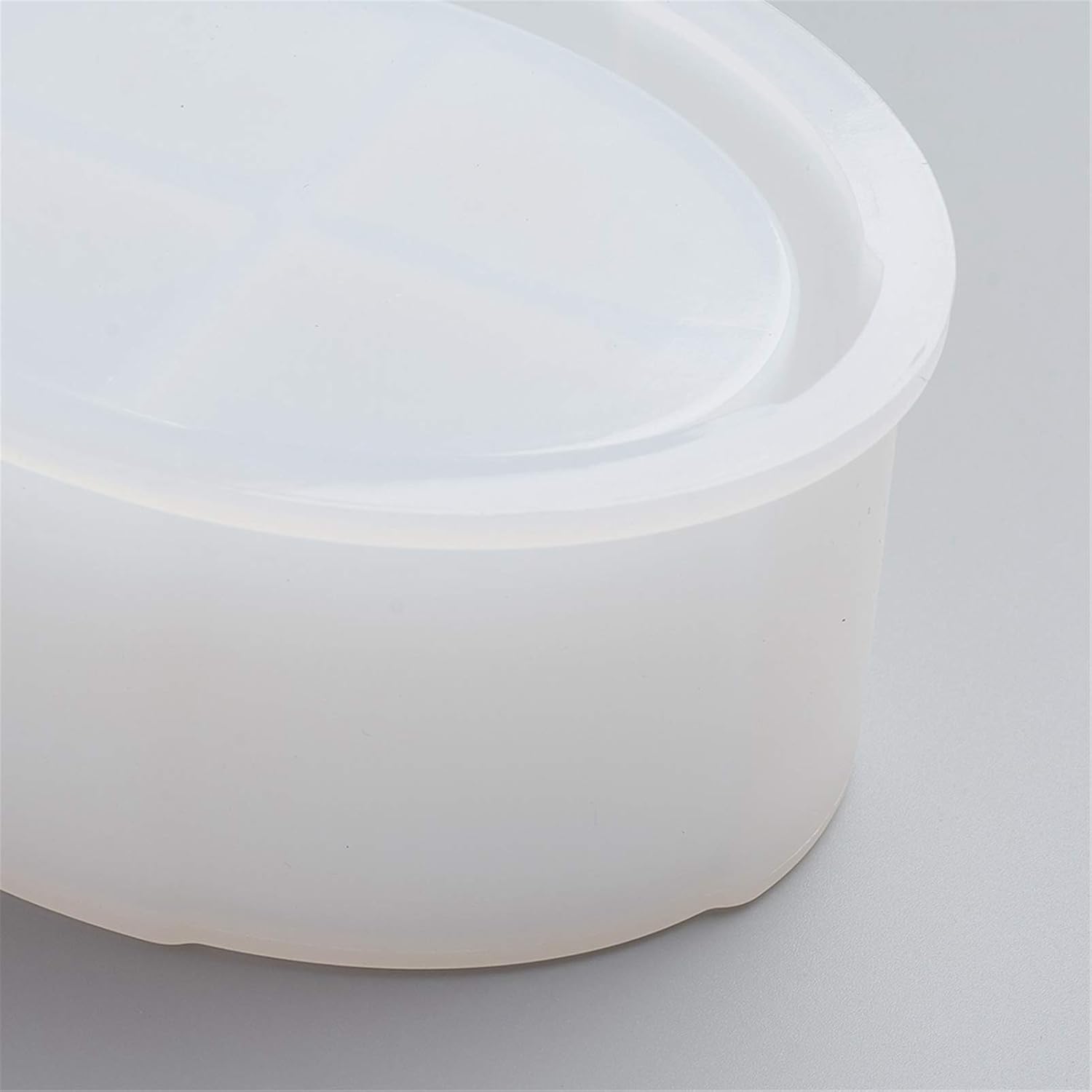 Craftdady 1 Pack Jewelry Box Resin Molds Silicone Epoxy Casting Molds Oval Storage Case Moulds 2.12x3 Inch for DIY Craft Trinkets Earrings Rings Coins Keys