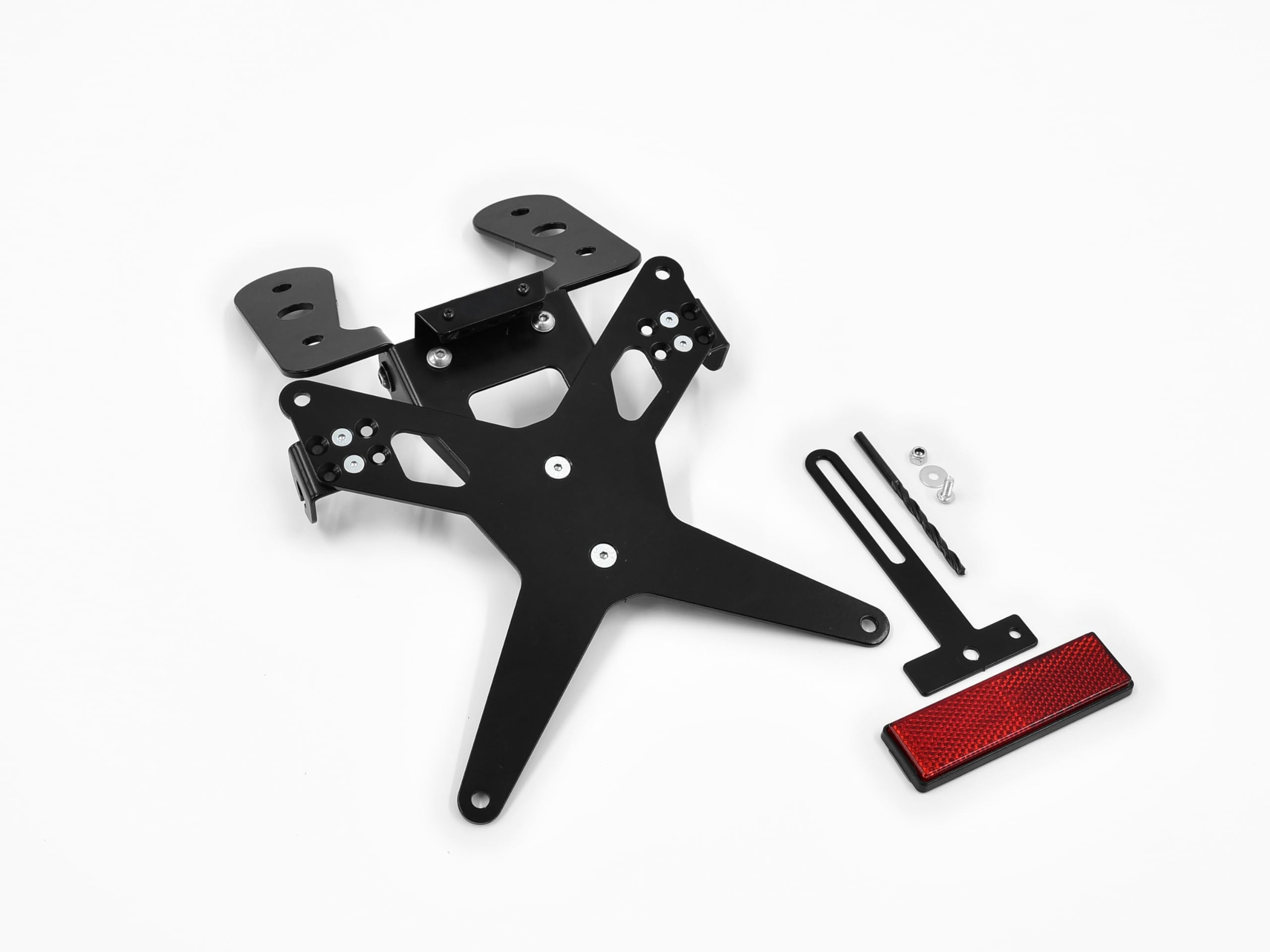Zieger X-Line 10006544 - Portatarga, supporto per targa, piastra di supporto (con illuminazione targa e catadiotti)