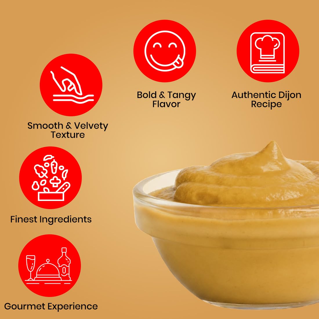 FOOD LIBRARY THE MAGIC OF NATURE Saucy Sensations For Your Culinary Creations (Dijon Mustard),370 Grams 1