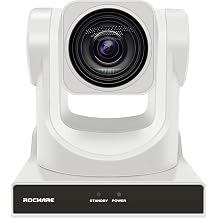 PTZ Camera, USB3.0 Ultra-high Speed Interface, Compatible with USB2.0,USB3.0, HDMI, Network can Output at The Same time,Used in Church, Education, Live Broadcast White, No NDI