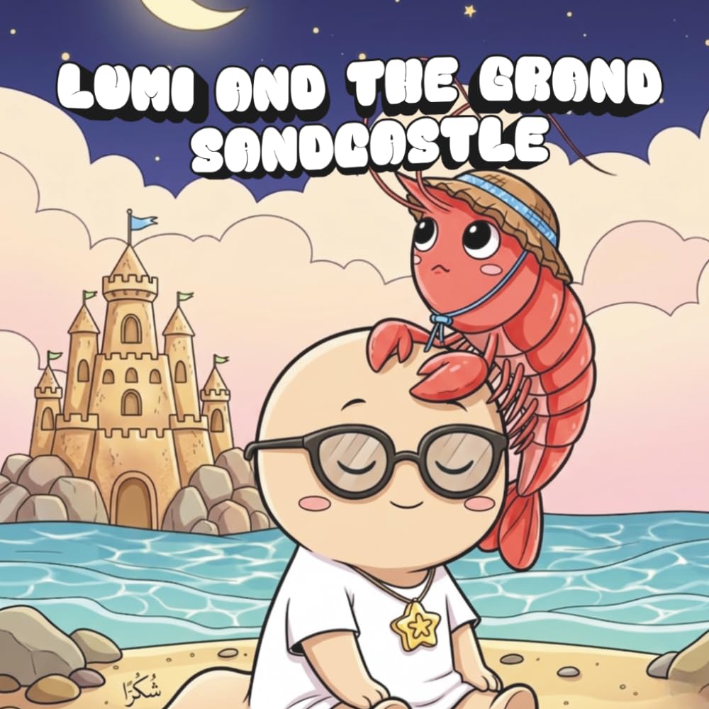 Lumi and the Grand Sandcastle: Coloring Book for Adults and Teens with Cute Creepy Characters Enjoying Summer Days, Simple and Easy Designs for Relaxation (Spooky - Cute - Easy Coloring)