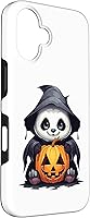 Vista 3 de iPhone 16 Panda Halloween Panda Lover Panda Pumpkin Halloween Case