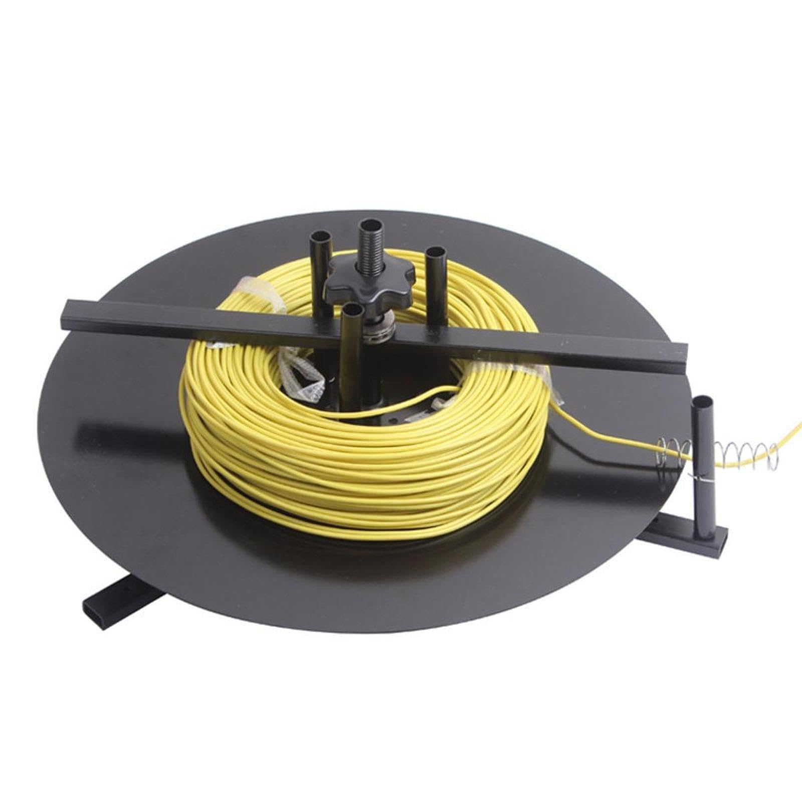 Porta Cavi Rack Dispenser Filo Porta Bobina Cavo Supporto Elettricista Stabile Compatto Metallo Regolabile Attorcigliamento Recupero Preciso, 1 Livello 36 Cm