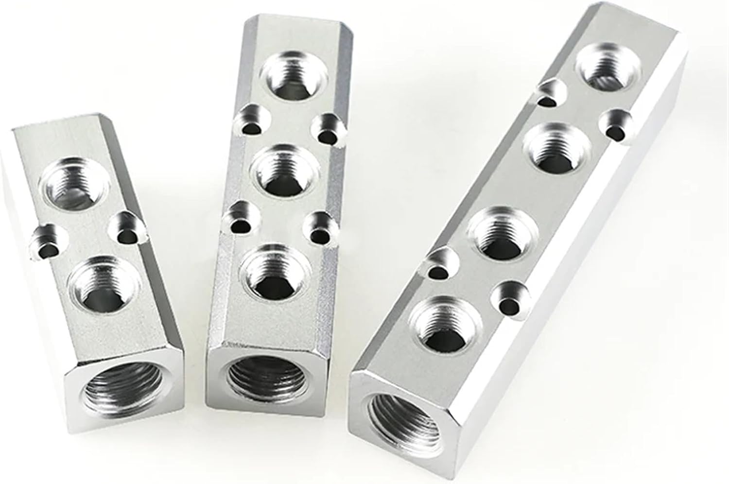PT Thread Port 2 3 4 5 6 Way Pneumatic Quick Connector Air Hose Aluminum Manifold Block Splitter Connector Fittings (Color : SY40 9 Way 11 Port)