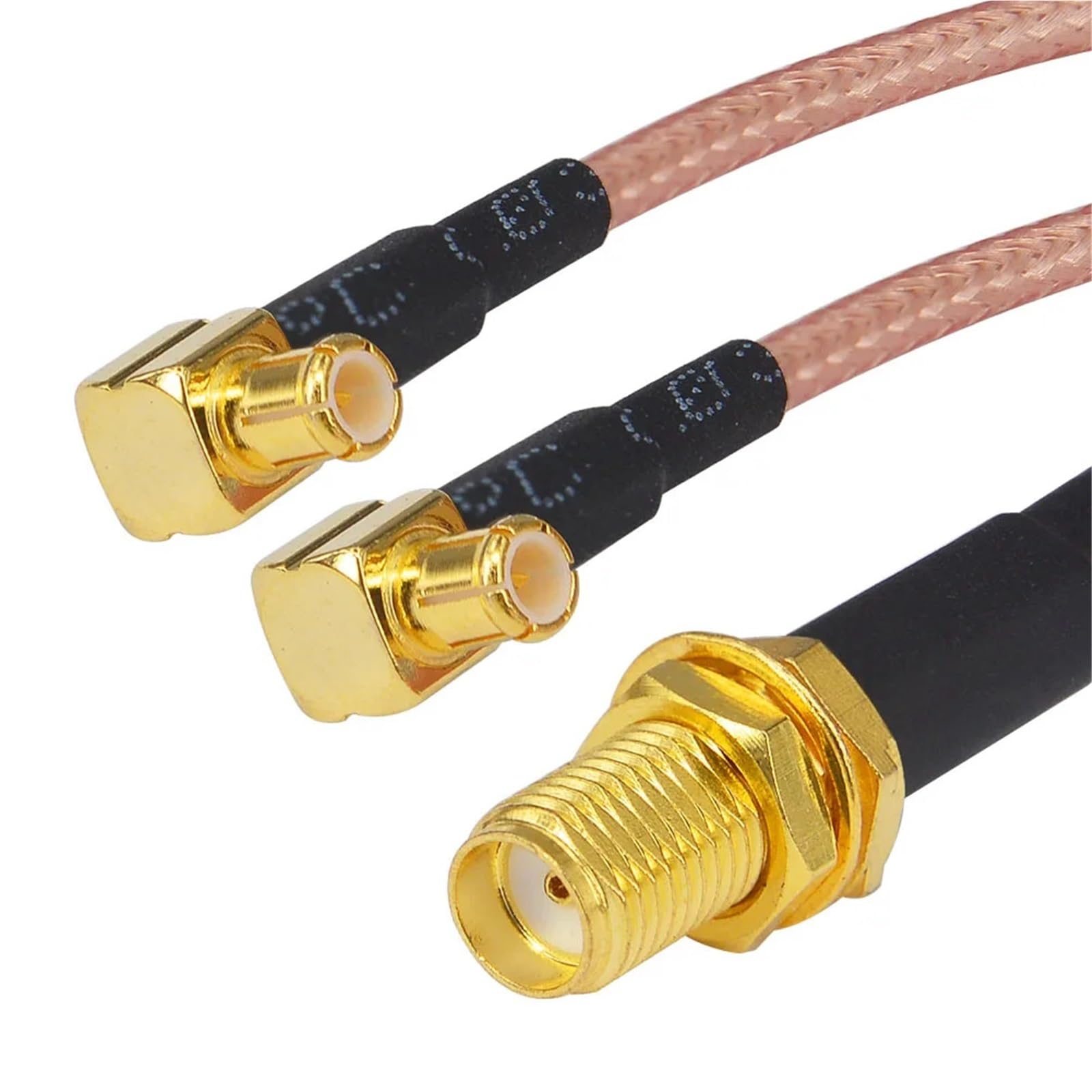 10 pezzi SMA femmina a Y tipo 2 X MCX maschio connettore splitter combinatore cavo pigtail RG 316 5 cm (5 cm)