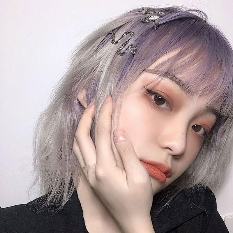 Miniatura 6 de Pinza de pelo de serpiente plateada para mujer, pasadores de pelo de serpiente, pinzas de serpiente de metal, accesorios para el cabello para