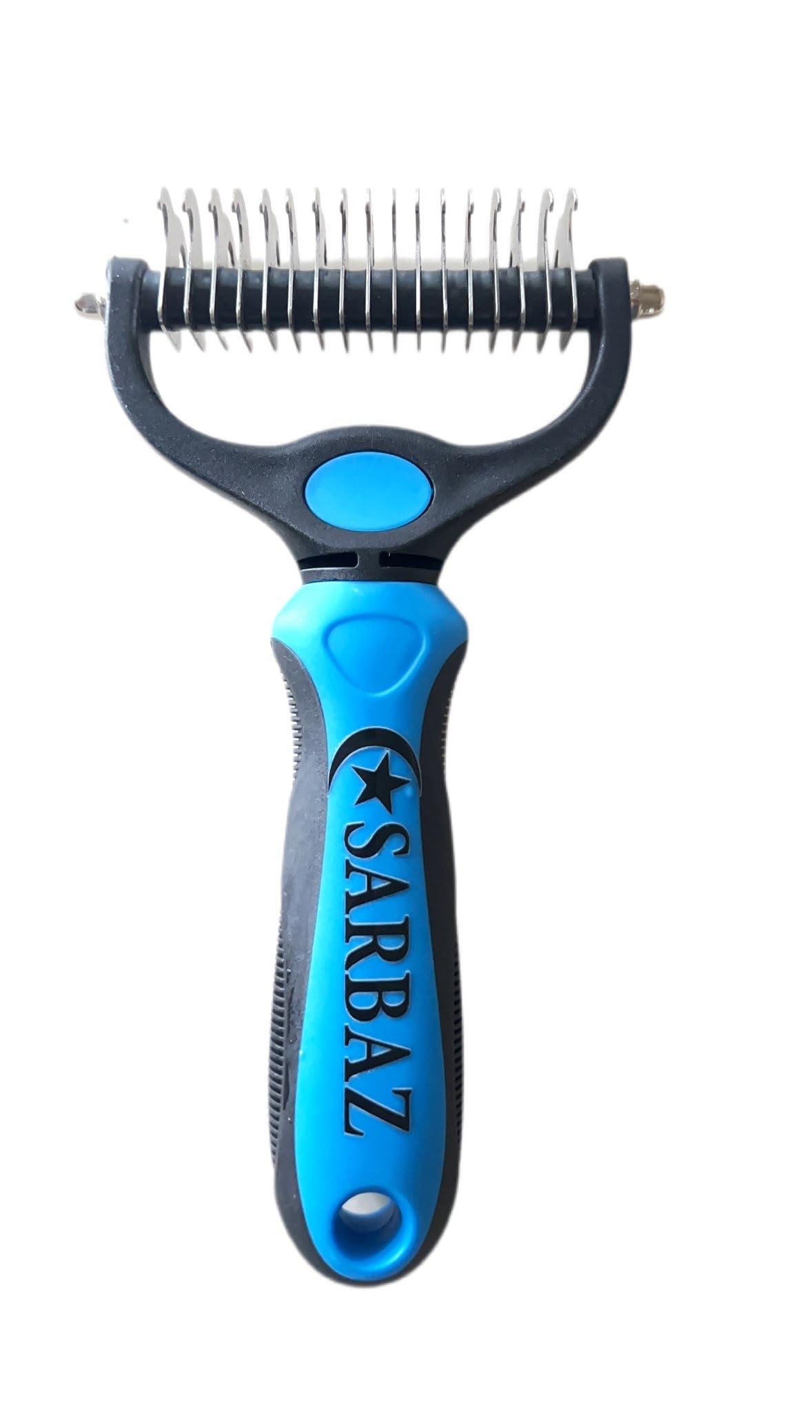 Sarbaz Pet Hair Removal Comb For Dogs and Cats. Pet Grooming Brush, Double Sided Pet Brush for Dogs and Cats. Dog Grooming Brush and Deshedder Comb for long Hair.