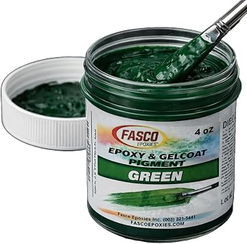 Green Pigment for Epoxy Resin & Gelcoat Concentrated Colorant - 4 oz