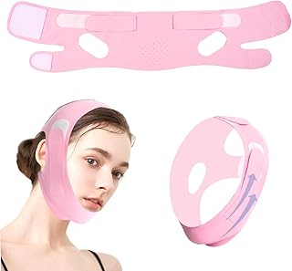 Zyren Gaine Visage Anti Double Menton, Masque Double Menton Amincissant, Masque Lifting Visage Réutilisable, Respectueux de la Peau, Porosité