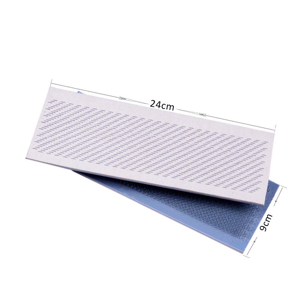 9.4 in x 3.5 in Soporte para el cabello con agujas de arrastrar estera peluca extensiones de cabello Herramientas de peinado Herramienta de férula de arrastre para extensiones de cabello 3