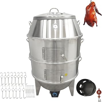 LP Gas Roast Duck Oven 3 Tiers Commercial Roast Duck Cooker Duck Grill Roaster for Duck, Chicken, Fish and Vegetables Dia.31.5in 2.2Lbs Duck Once Can be Roasted 15-18