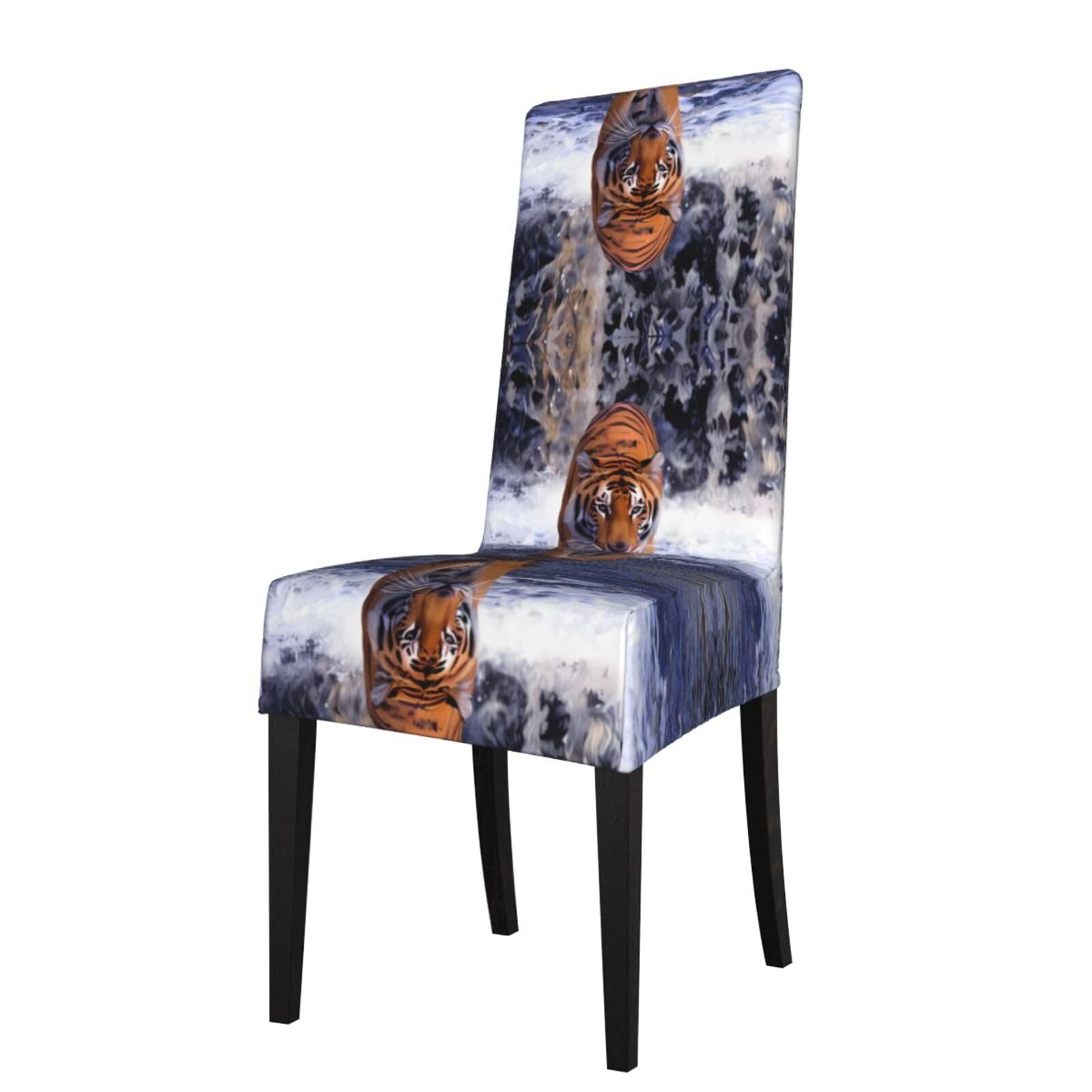 HJFCZH river tiger Prints Protection Cover for Dining Chair - Stretchable Chair Throw Covers for Dining Room, Hotel Event Party