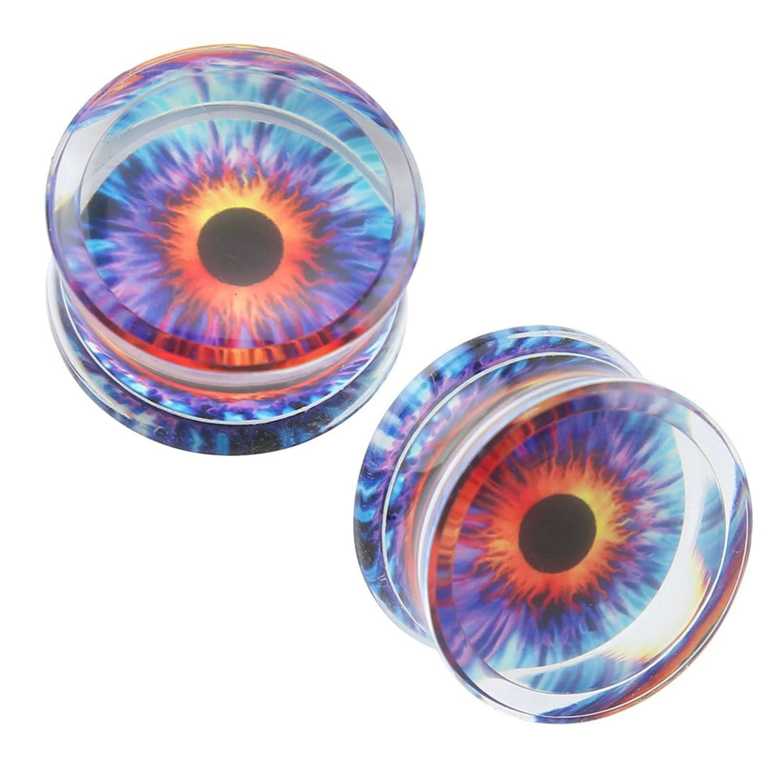 Daesar Plugs 6-20MM, Ohrringe Tunnel Acryl mit Gemustert Ohr Expander Set Piercing Tunnel Plug
