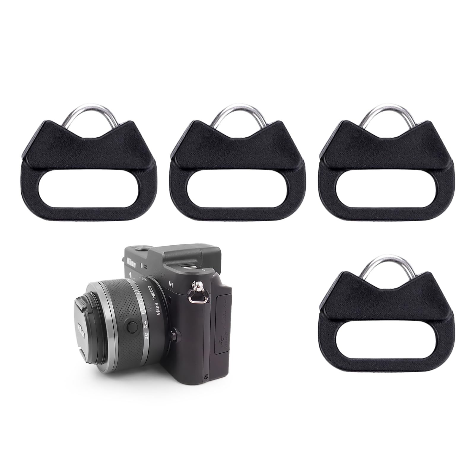 Ganci Per Fotocamera Con Anello A Triangolo - 4 Pezzi Per DSLR E Mirrorless - Foto 6
