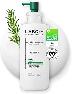 LABO.H Scalp Strengthening Shampoo for Hair Growth & Anti-Loss | Vegan Ceramide Haircare Routine with Rosemary Oil, Biotin...