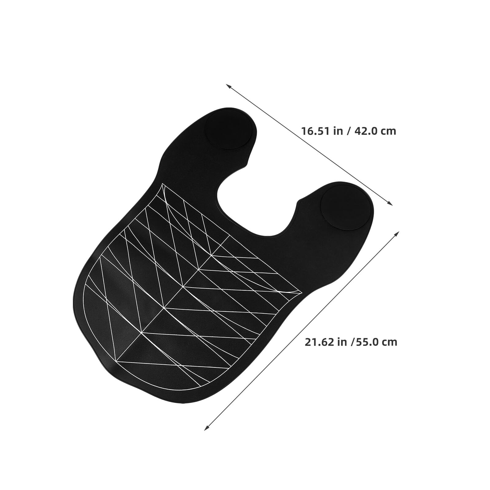 Capa de Corte de Pelo de Silicona Negra 2 Piezas Profesional | Protección Reutilizable, Diseño Ergonómico Cómodo, Uso en Procedimientos de Salón
