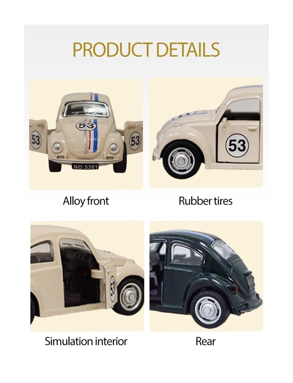 Amazon.com: PHYUIDS Die-Casting Metal Model Car for:Volkswagen