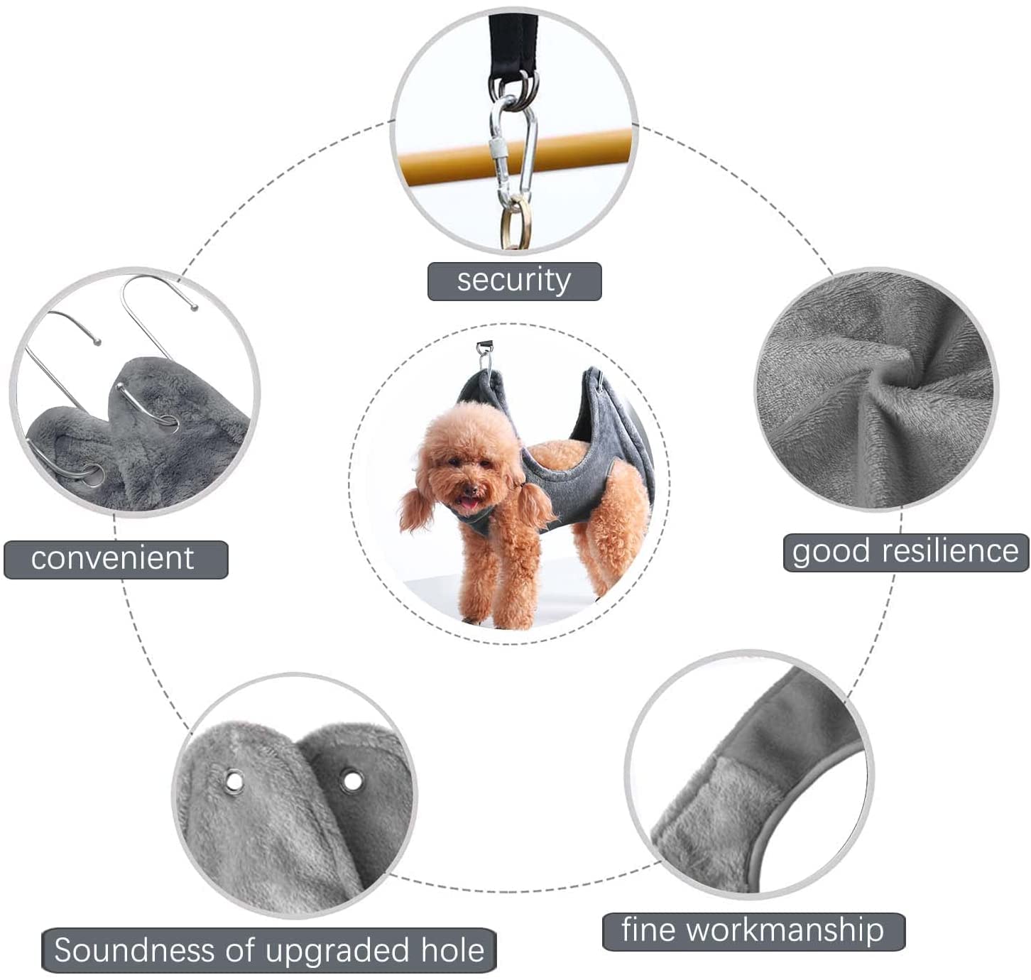 Katzenpflege-Hängematte Set – Alles Für Die Nagelpflege Zuhause Inkl. Knipser, Feile & Flohkamm