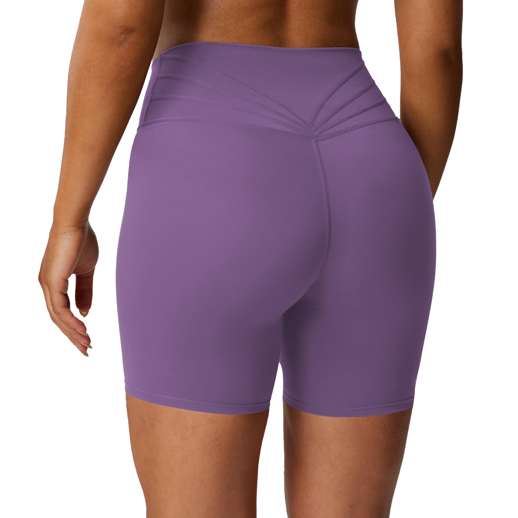 Aoxjox Trinity High-Waist Biker Shorts 6"