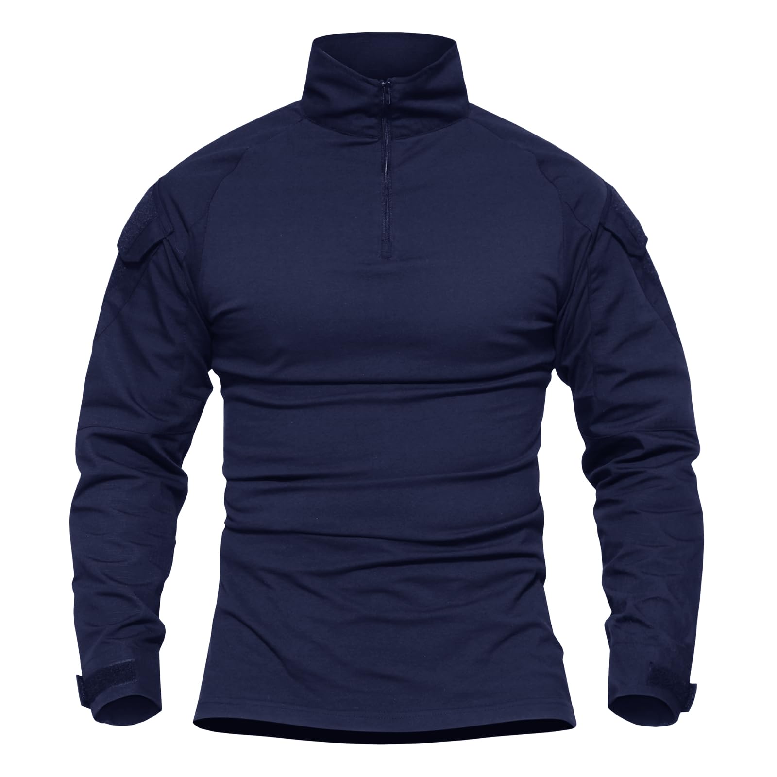 TACVASEN T-Shirt de Combat à Manches Longues T Shirt de Militaire pour Hommes avec Poches