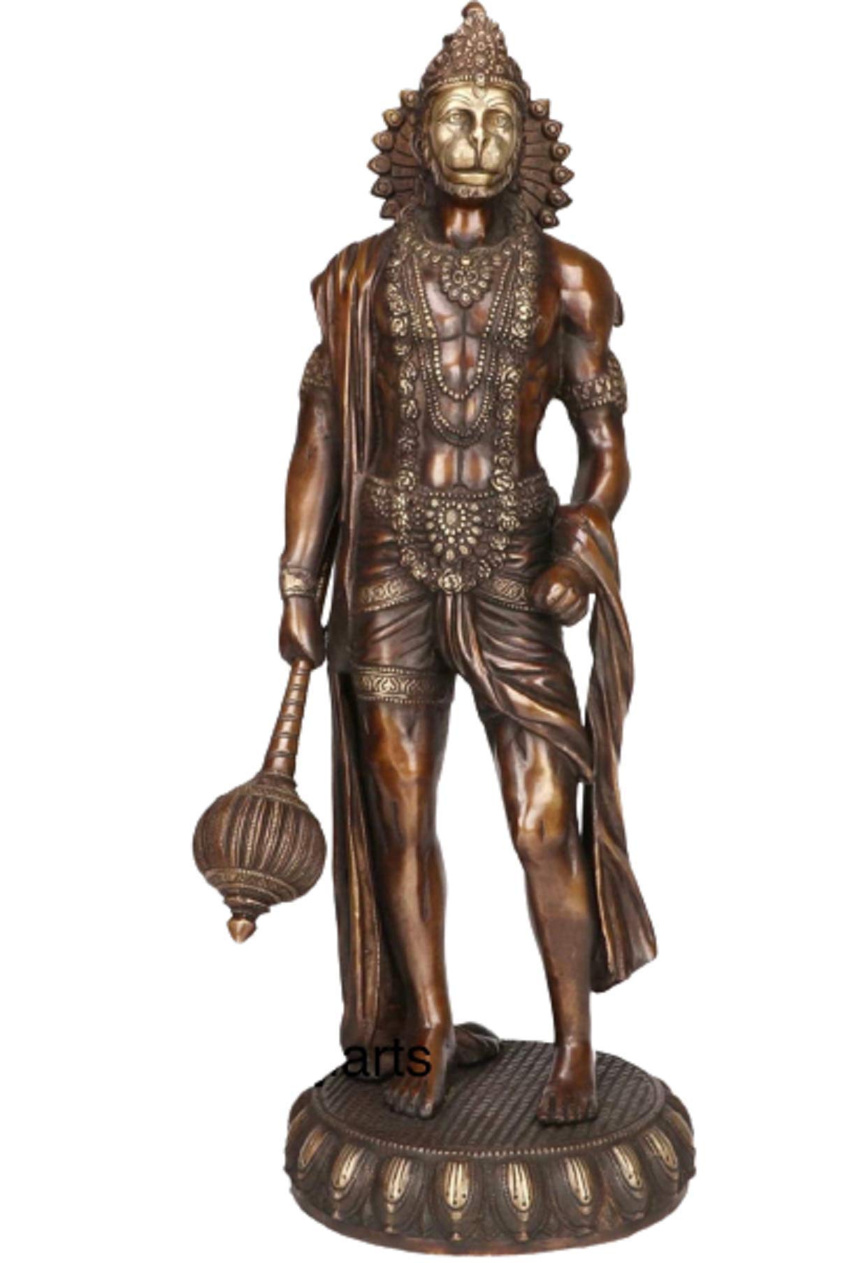 Buy Large Hanuman Statue,24Inches,Brass Hanuman Monkey God Statue