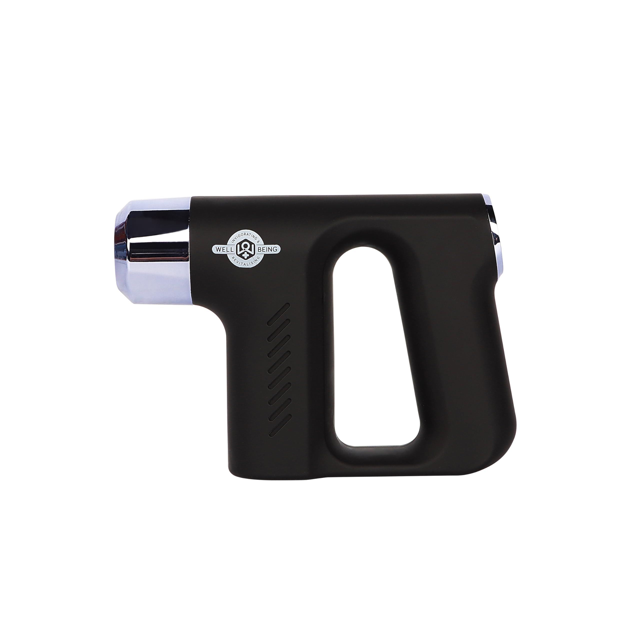 Well Being USB Wiederaufladbare Mini-Massagepistole mit 4 Massageköpfen & Reiseetui
