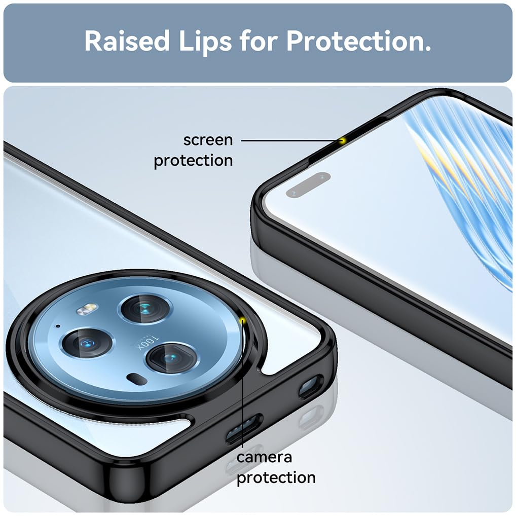 SEAHAI Cover per Honor Magic 5 PRO (Magic5 PRO), Custodia Ultra Sottile in Silicone TPU, Retro in Vetro Temperato a Elegante Motivo Dipinto Antiurto AntiGraffio Case, Vasto Universo