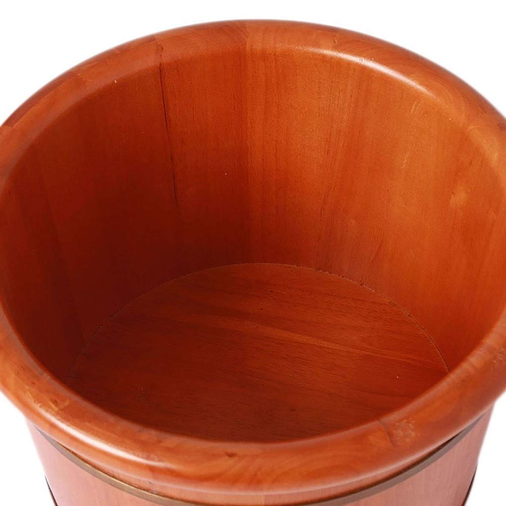 Wooden Barrel Foot Spa Foot Soak Bucket, Foot Tub for Soaking Feet, Foot Basin for Adults, Foot Bath Spa Tub, Wood Bucket for Pedicure Friendship and Virtue