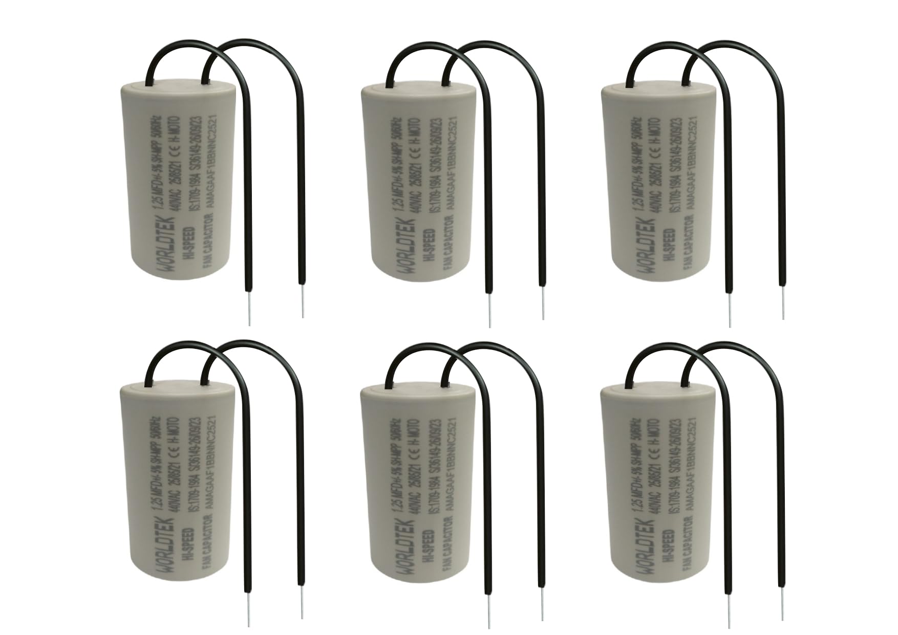 CAPACITOR 1.25 MFD FOR CEILING FAN CAPACITOR (PACK OF 6)-image-18