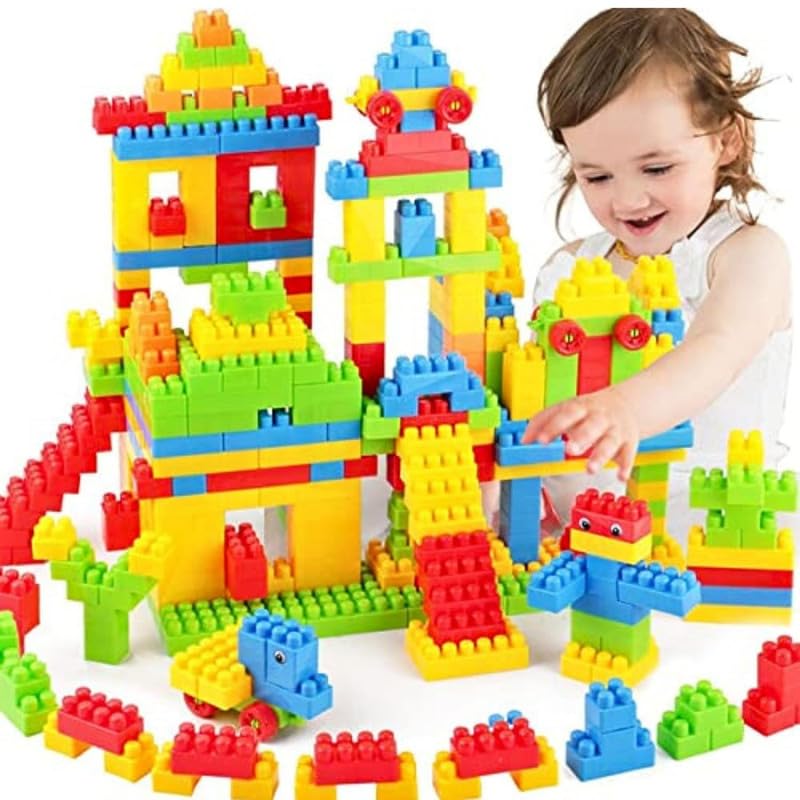 VADLO DIY Building Blocks Toy for Kids Educational and Learning Puzzle Games Brain Game Colorful Construction Blocks with Wheel Skill Development Toy for Kids 60+ Blocks Pouch Packaging (B0D39MQVZ1) Amazon Price History, Amazon Price Tracker