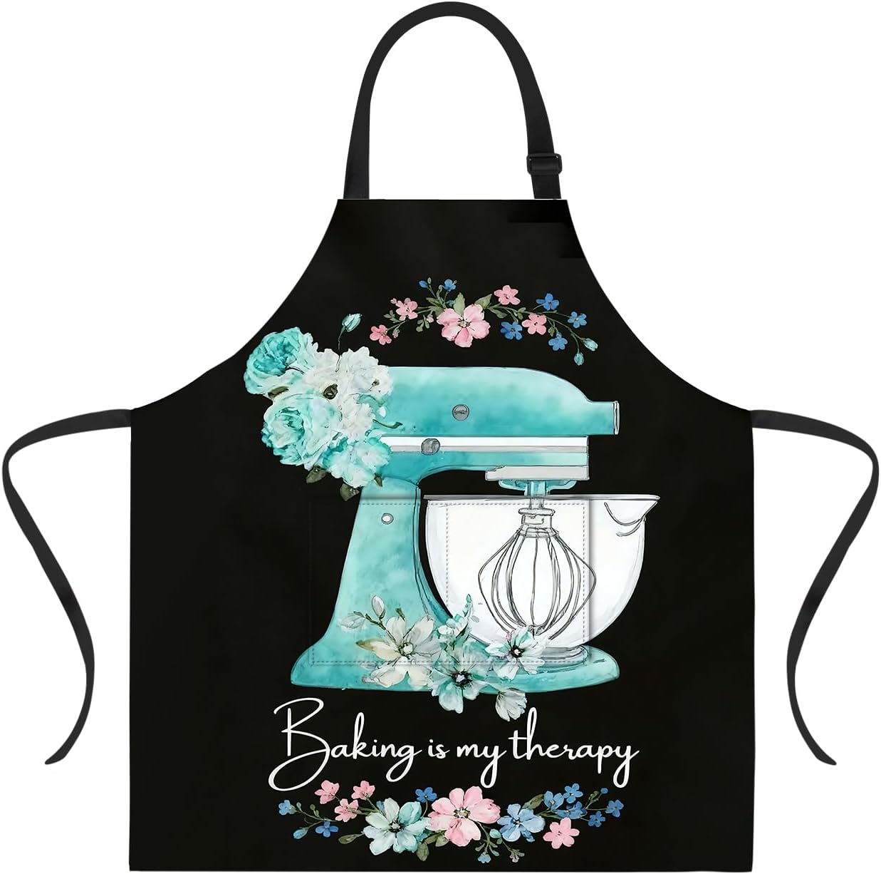 ANNA QUEEN Funny Chicken Sunflower Apron for Women Men,Cute Adjustable Kitchen Cooking BBQ Baking Apron with Pocket