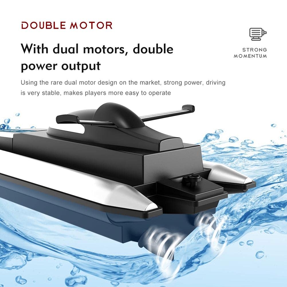 Lancha Rápida RC de 2,4 GHz con Motores Duales y de Refrigeración por Agua para Niños y Adultos (584.00)