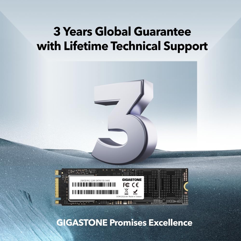 Amazon.co.jp: Gigastone M.2 SSD 256GB 2パック SATA III 520MB/秒