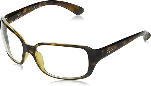 Ray-Ban Gafas de sol cuadradas RB4068 para mujer, color Habana ClaroTransparente, 2.362 in, Habana ClaraTransparente