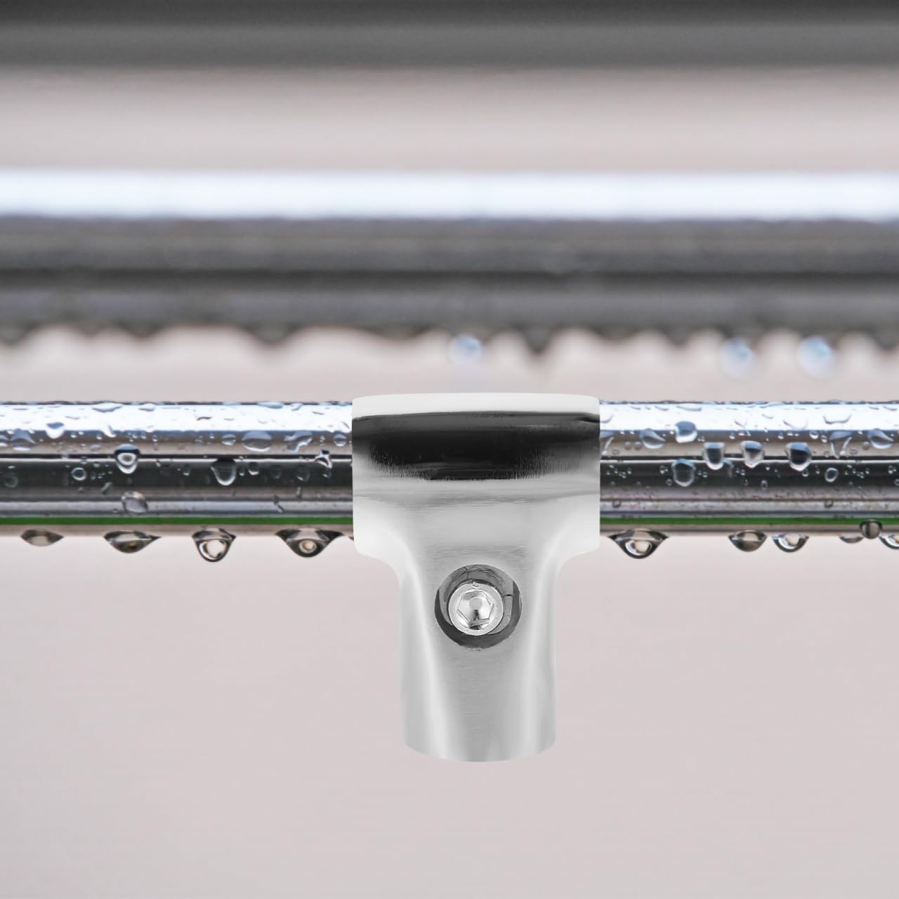 Closet Rod T Connector Stainless Steel Two-Way Closet Pole Connector Support for Shelves Clothes Drying Racks Greenhouse Shelves 2-pack 2.63 X 1.77 X 1.14 in