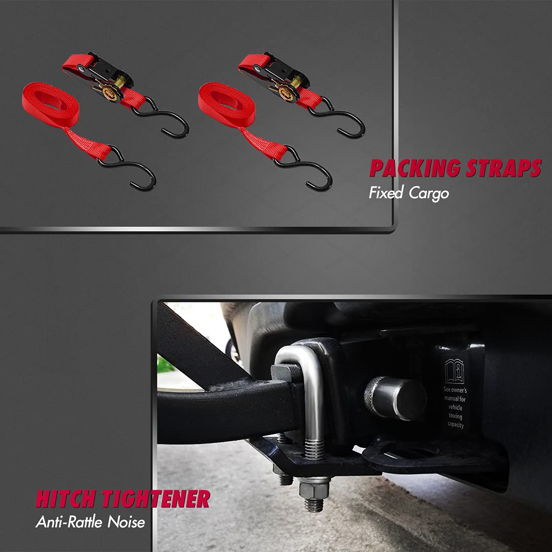 KING BIRD Upgraded 60" x 24" x 6" Folding Hitch Mount Cargo Carrier