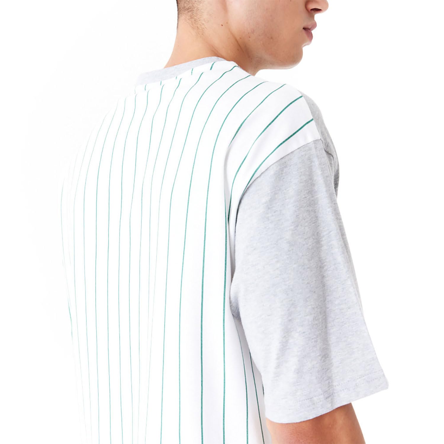 New Era NBA Boston Celtics Half Pinstripe Oversized T-Shirt