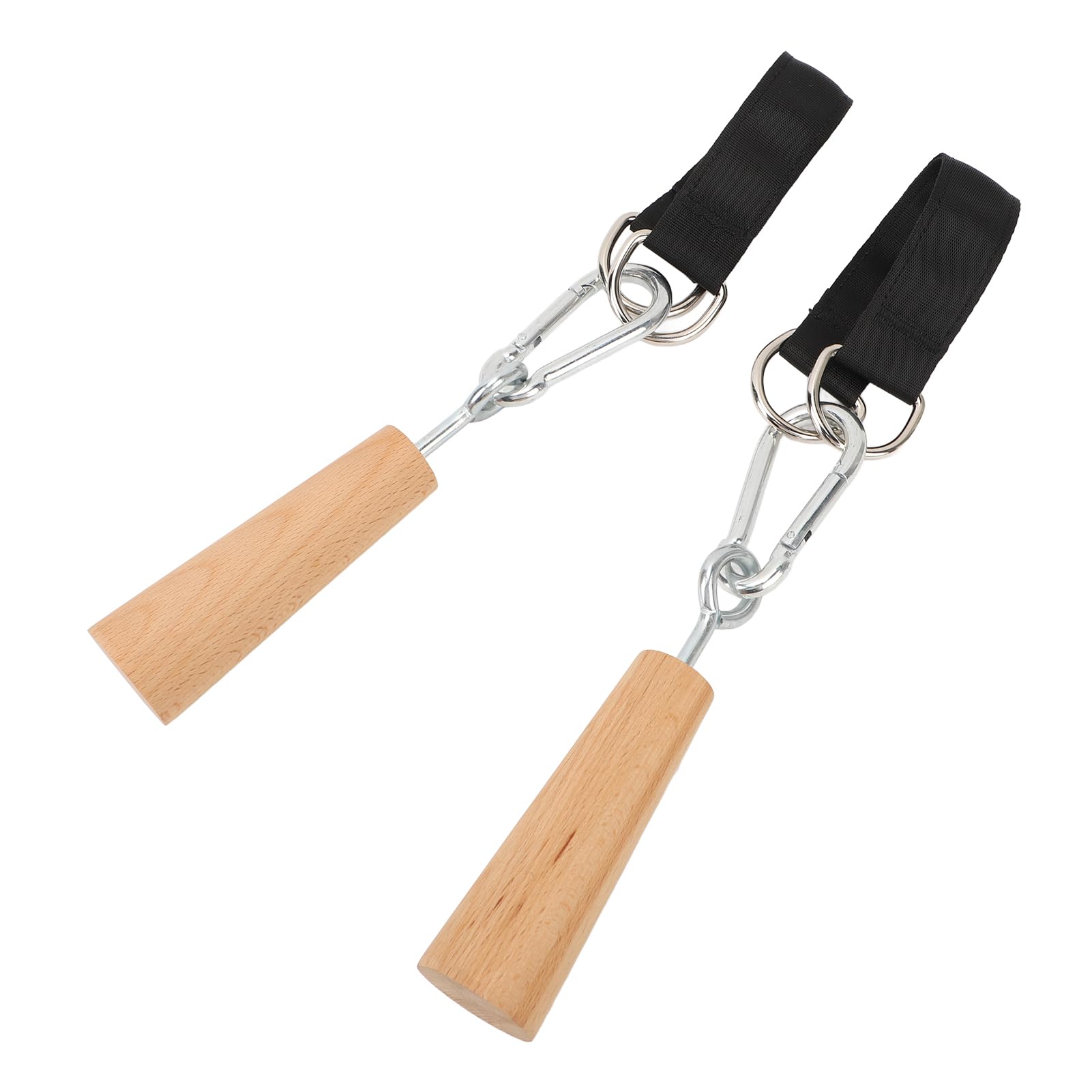 RiToEasysports Klimmzuggriffe aus Holz, Handgriffe, Krafttrainer, Trainingsgerät, Klimmzug-Fitnesszubehör für Bouldern, Kettlebells, Training