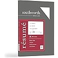 Southworth 100% Cotton R sum Paper, 8 1/2 "x 11", 32 Lb, 100% Reciclat, Blanc, Pack de 100