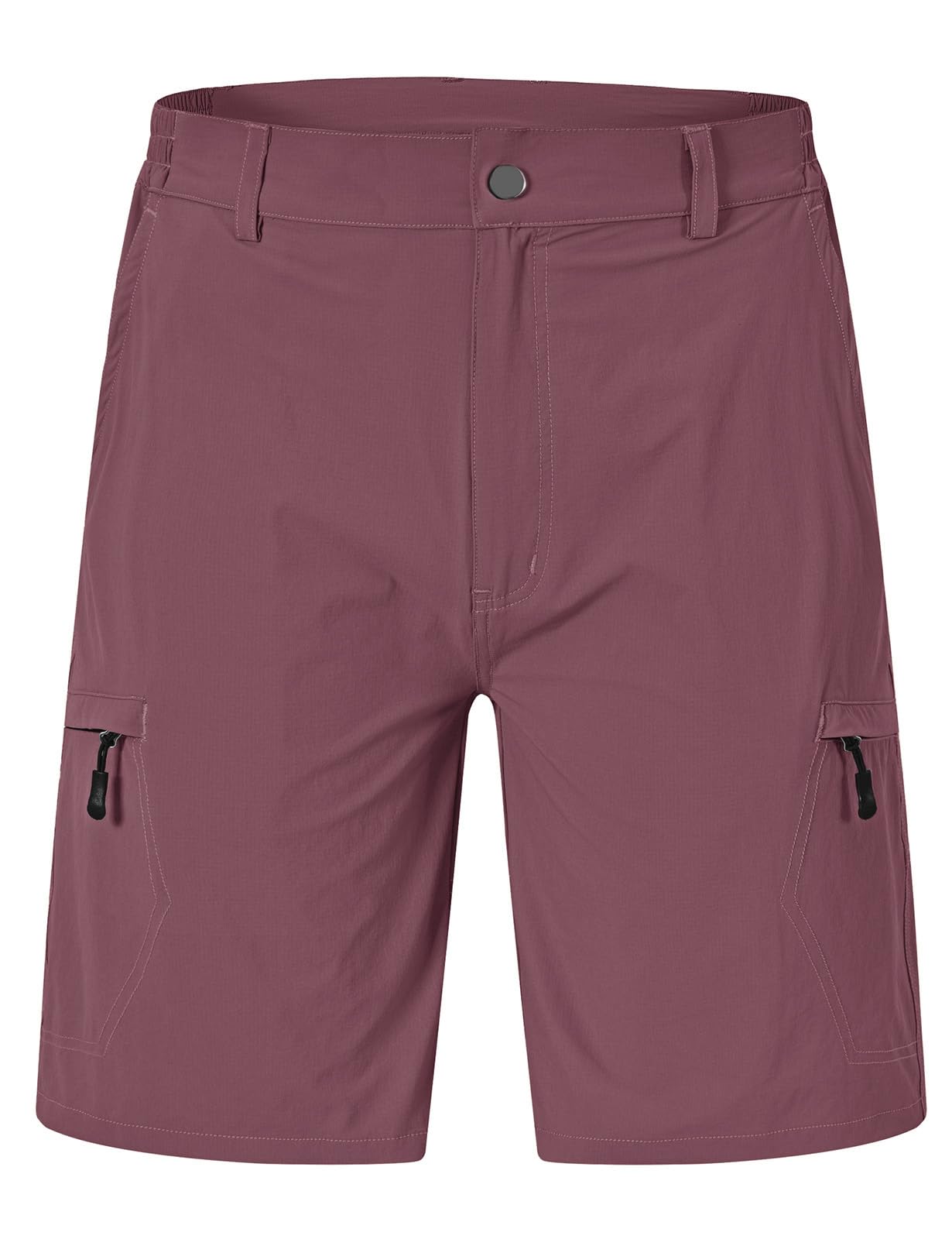 Rdruko Men's Hiking Shorts 9" Quick Dry Lightweight Outdoor Work Travel Golf Casual Cargo Shorts with 6 Pockets