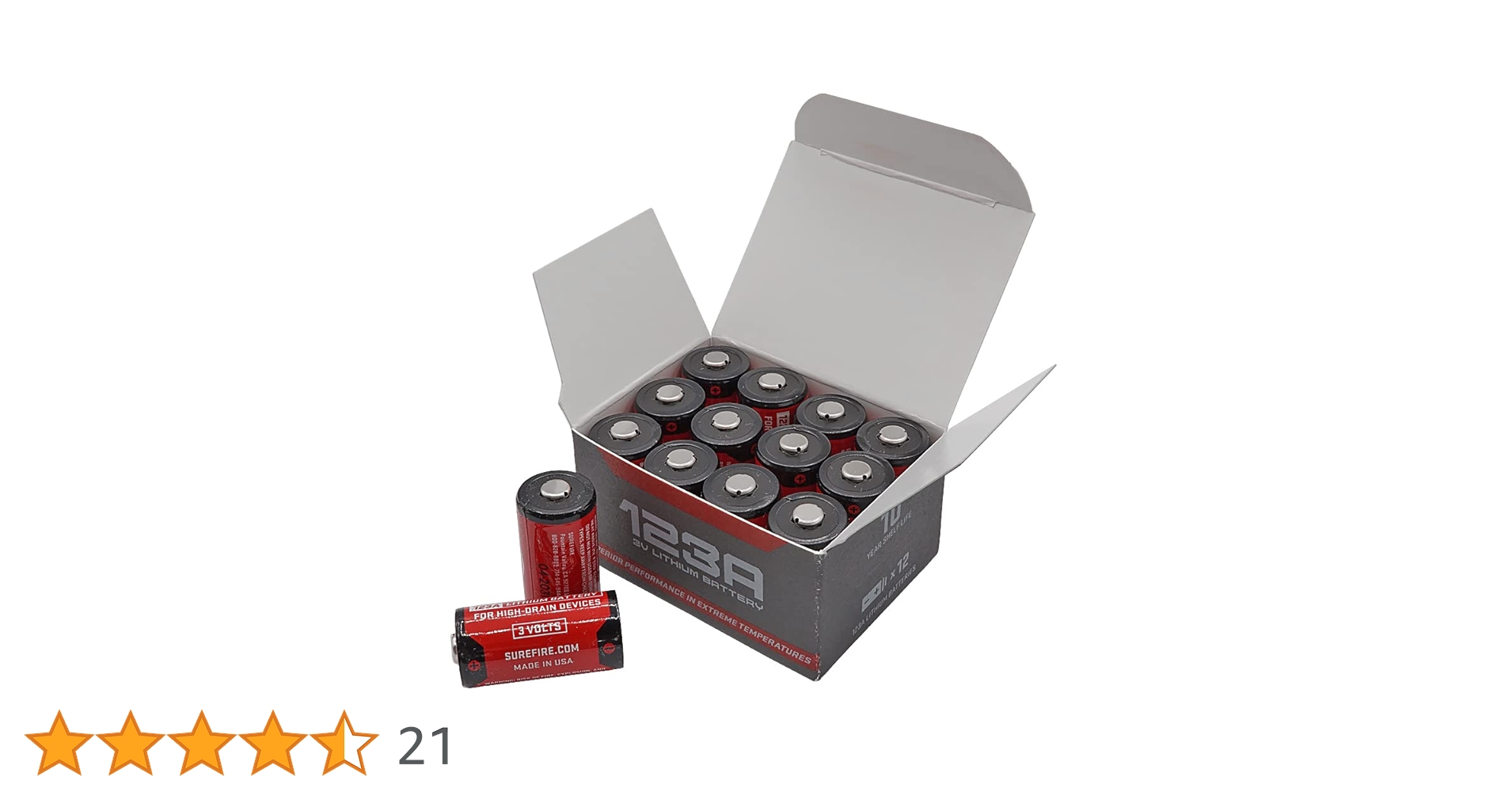 SUREFIRE　SF123A ２４本セット販売 Amazon | SUREFIRE 2025年入荷分 正規品 SF123A 3v リチウム電池