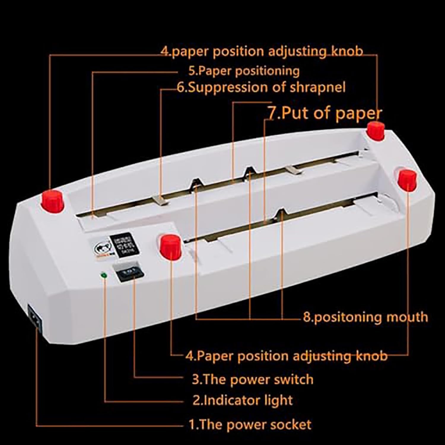 Cortador de tarjetas de visita eléctrico automático, sistema de 9 hojas, placa de posicionamiento ajustable de 1 a 18 mm, para tamaños de papel (195-212) x 297 mm, para tiendas de impresión