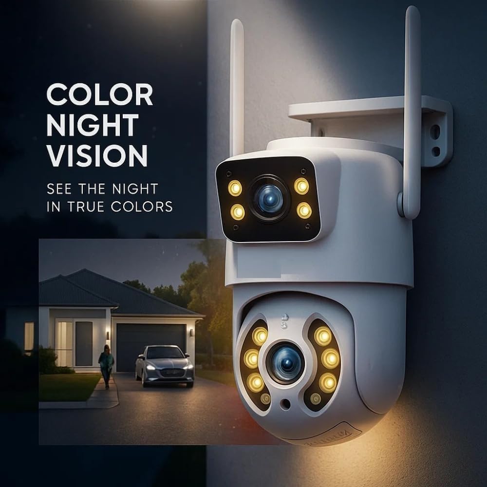 MAYUMI 2-Way Audio | Multi-User View | 128GB SD Card Support | Waterproof | 5MP+5MP Dual Lens WiFi Outdoor CCTV Camera | Full HD | Color Night Vision | Human Detection 3