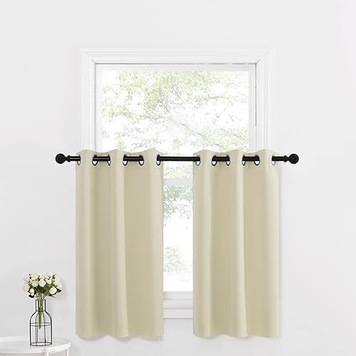 Miniatura 194 de NICETOWN Cortinas Opacas para Ventana de Guardería - Tratamiento de Ventana con Parte Superior de Ojales, Paneles de Cortinas Opacas (Verde Biscotti