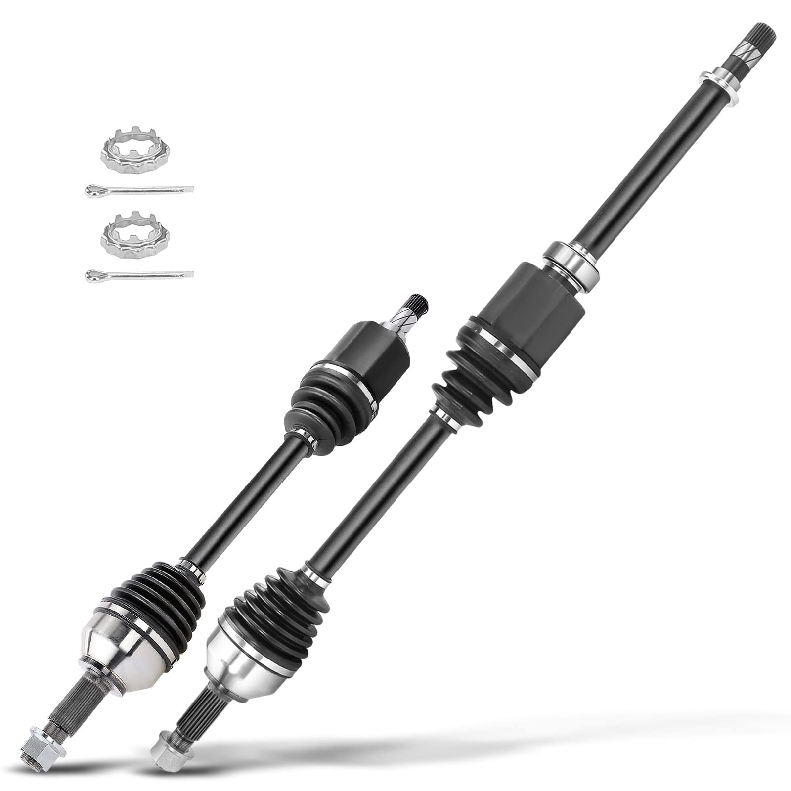 Frankberg 2x Eje motriz Eje de transmisión Caja de cambios manual Eje delantero Izquierda Derecha Compatible con Qashqai +2 I J10 JJ10E NJ10 1.5 dCi 2007-2013 Replace# 39100JD02B
