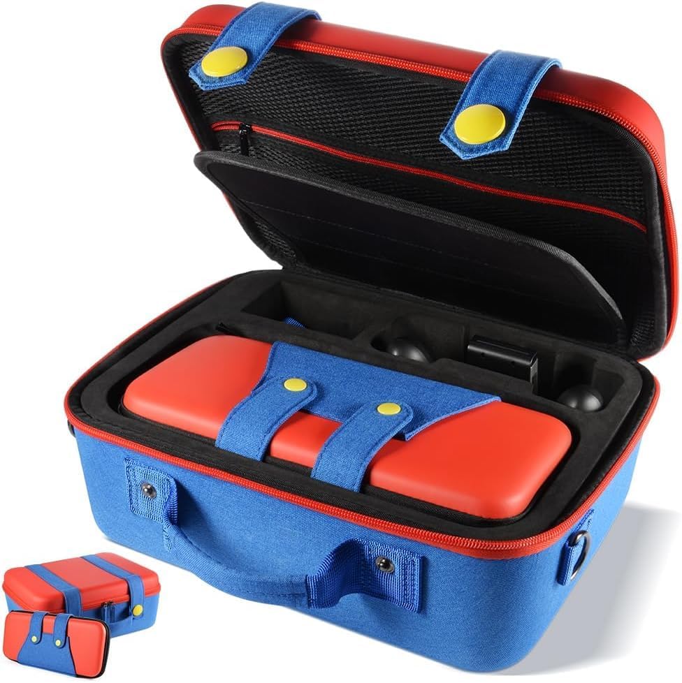 OIVO INDIA Travel Case Compatible for Nintendo Switch and Switch OLED ,Travel Carrying Case Storage Bag Protective Hard Shell for Controller & Accessories with Shoulder Strap