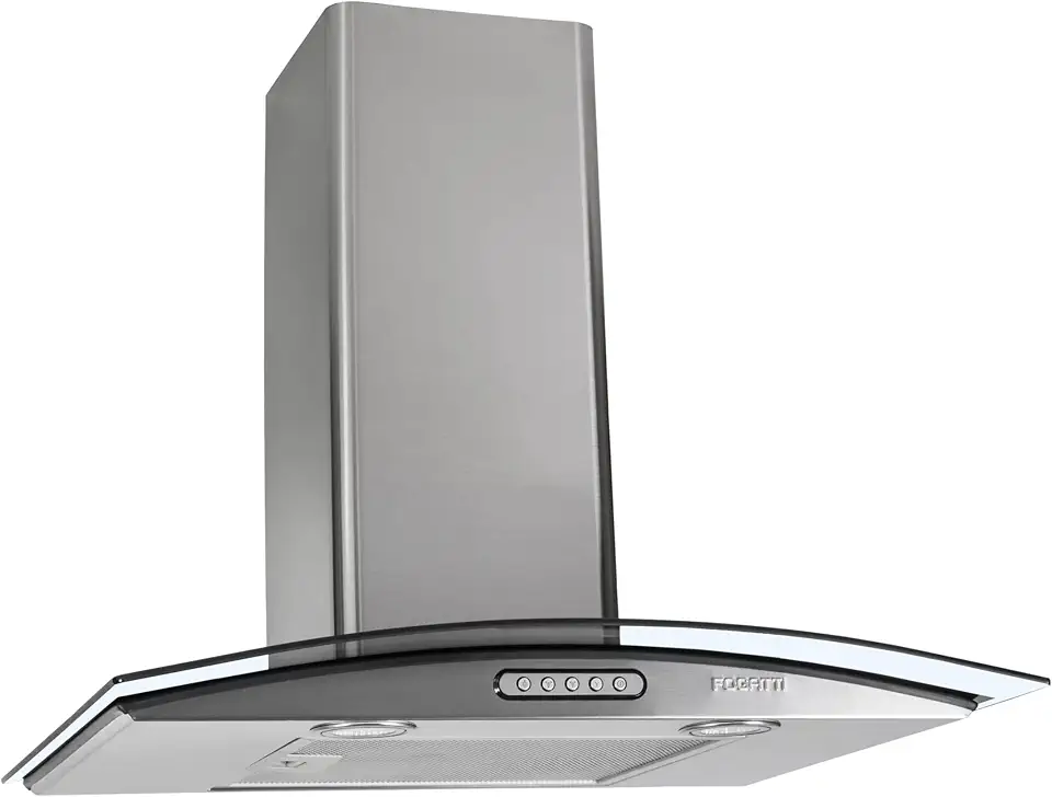 Coifa Fogatti Vidro Curvo Duto Slim 127 V, New Order, 50051000, Inox, 60cm