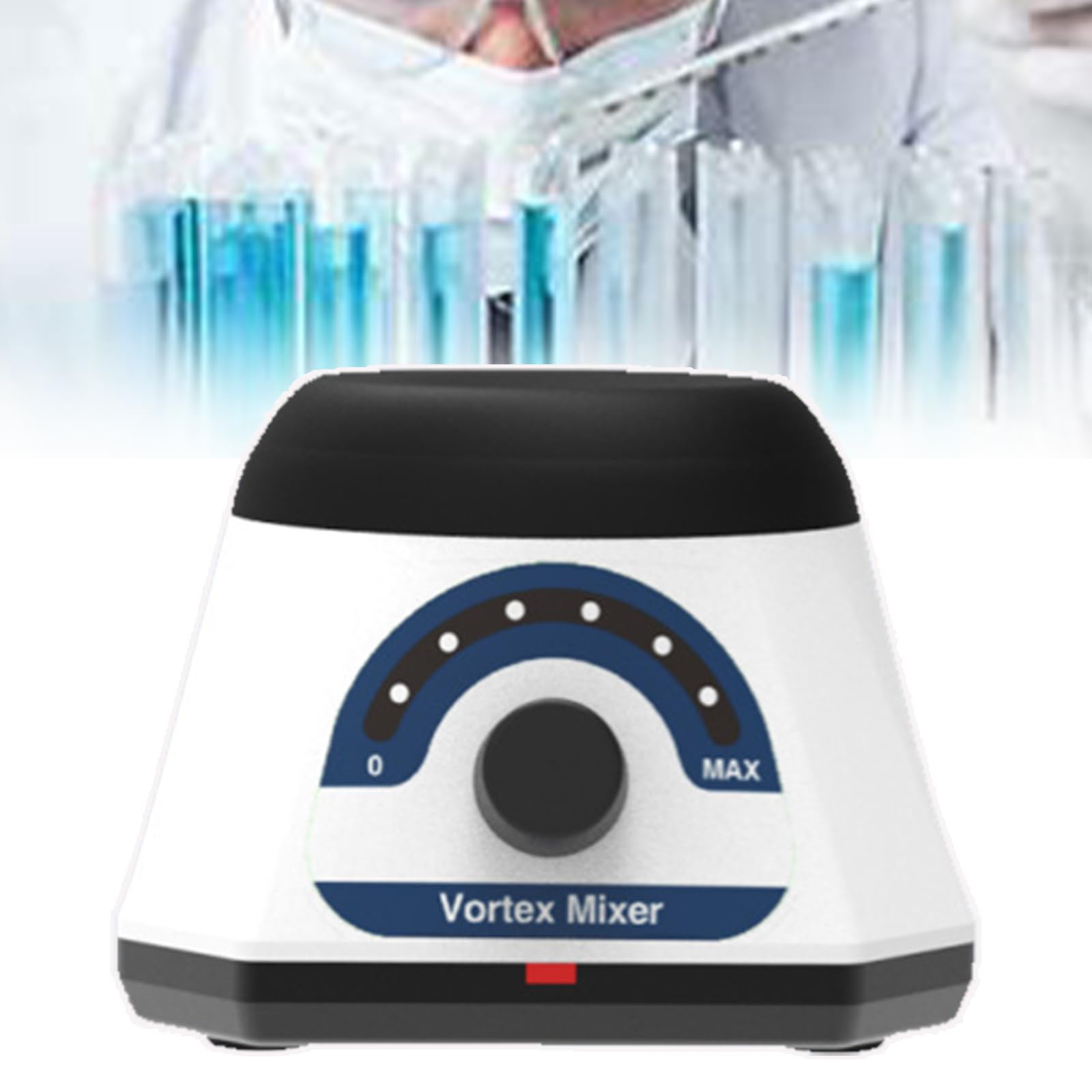 Lab Mini Vortex Mixer, Liquid Vortex Mixe, 0-3500rpm, Zinc Alloy Base+Brushless DC Motor, Stepless Speed Regulation/Type-C Interface, Stirring Test Tubes Up to 50ml,B